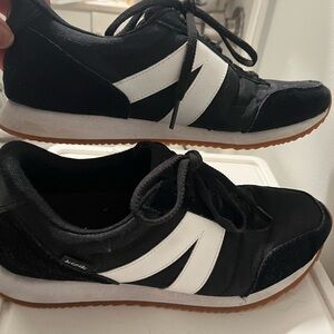 Black and White Athletic Shoes